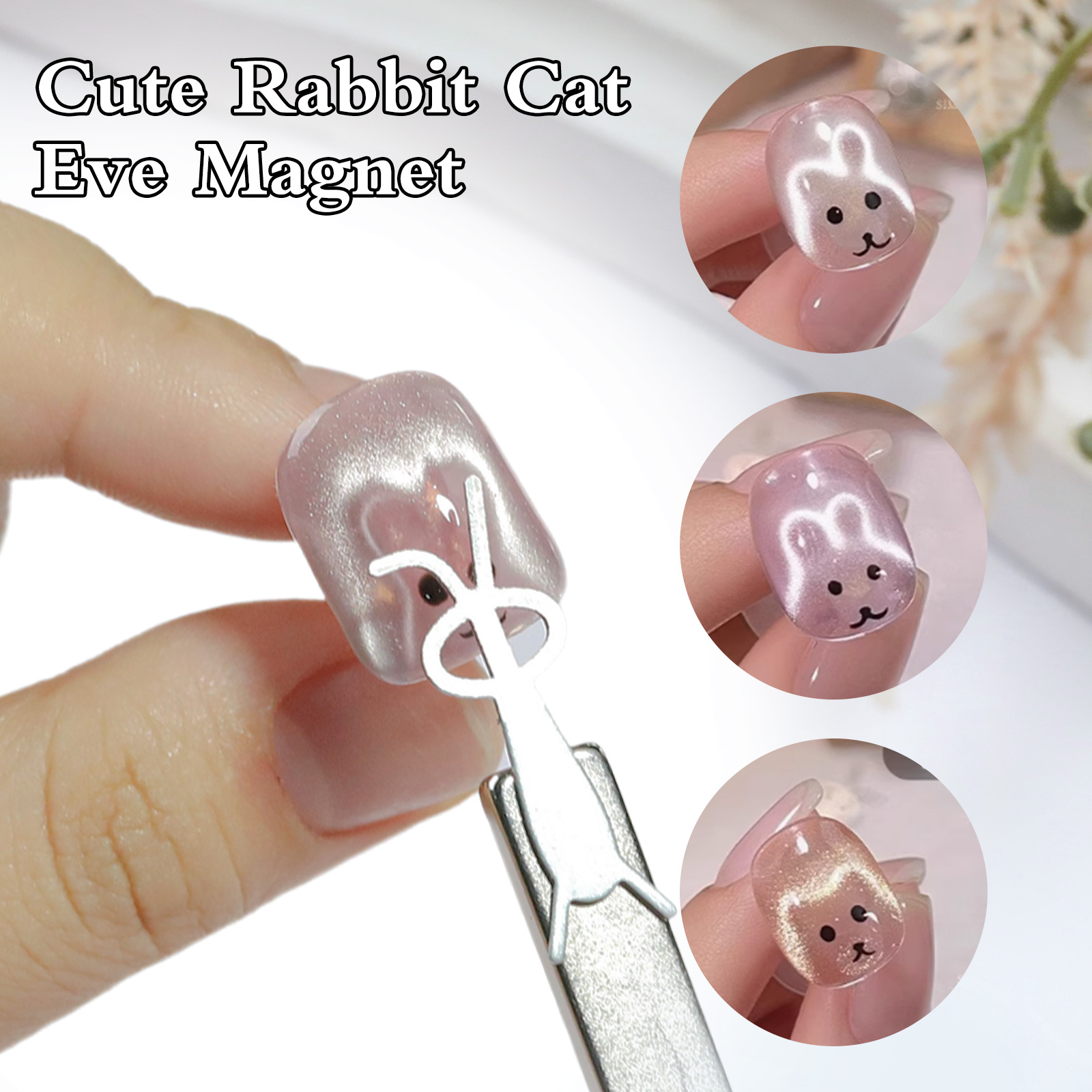 1/4 Adet Tavşan Ayı Kalp Şekli - Nail Art Full Color incelemesi ve fiyatı