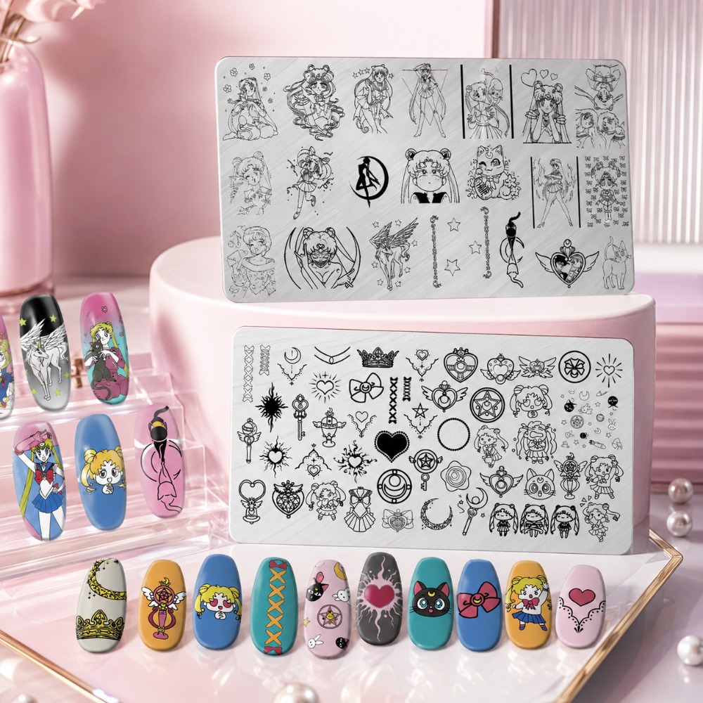 Sailor Moon Anime Tırnak Damga - Nail Art Maroon incelemesi ve fiyatı