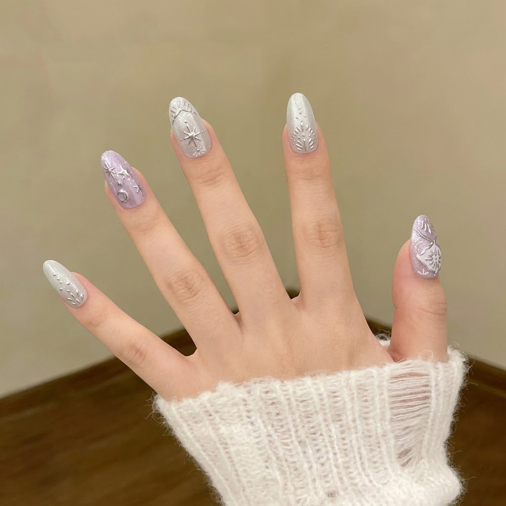 10 adet Barok Takma Tırnak Güm - Nail Art Maroon incelemesi ve fiyatı