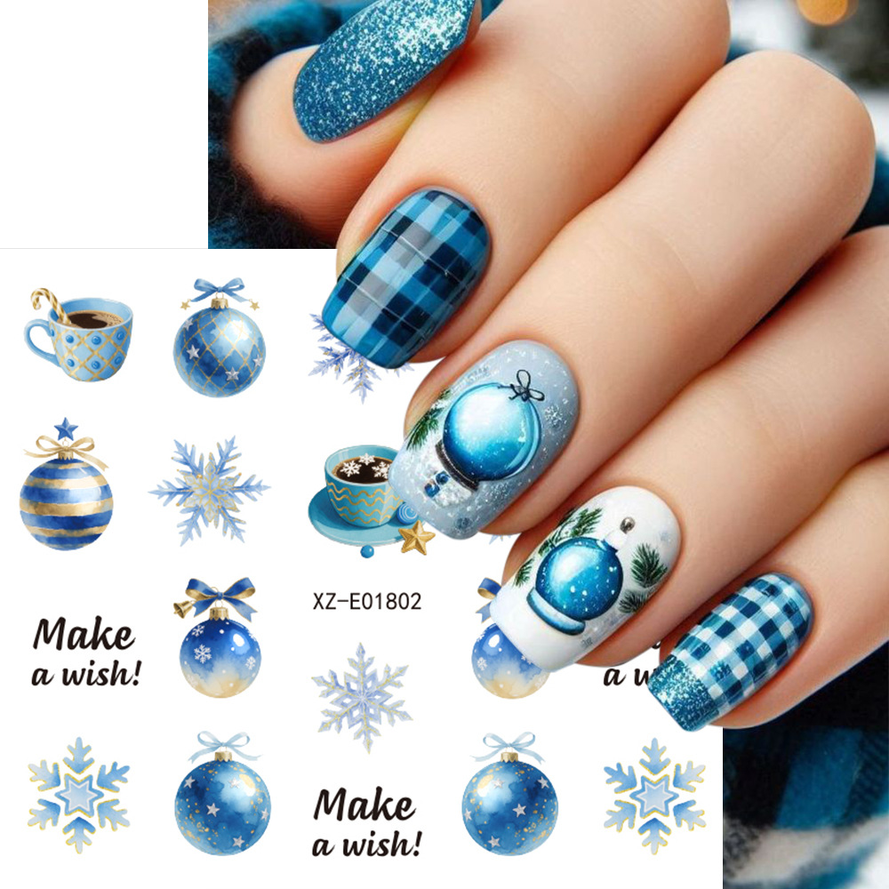 30 adet/set Noel Tırnak Sanatı - Nail Art Xmas Tree incelemesi ve fiyatı