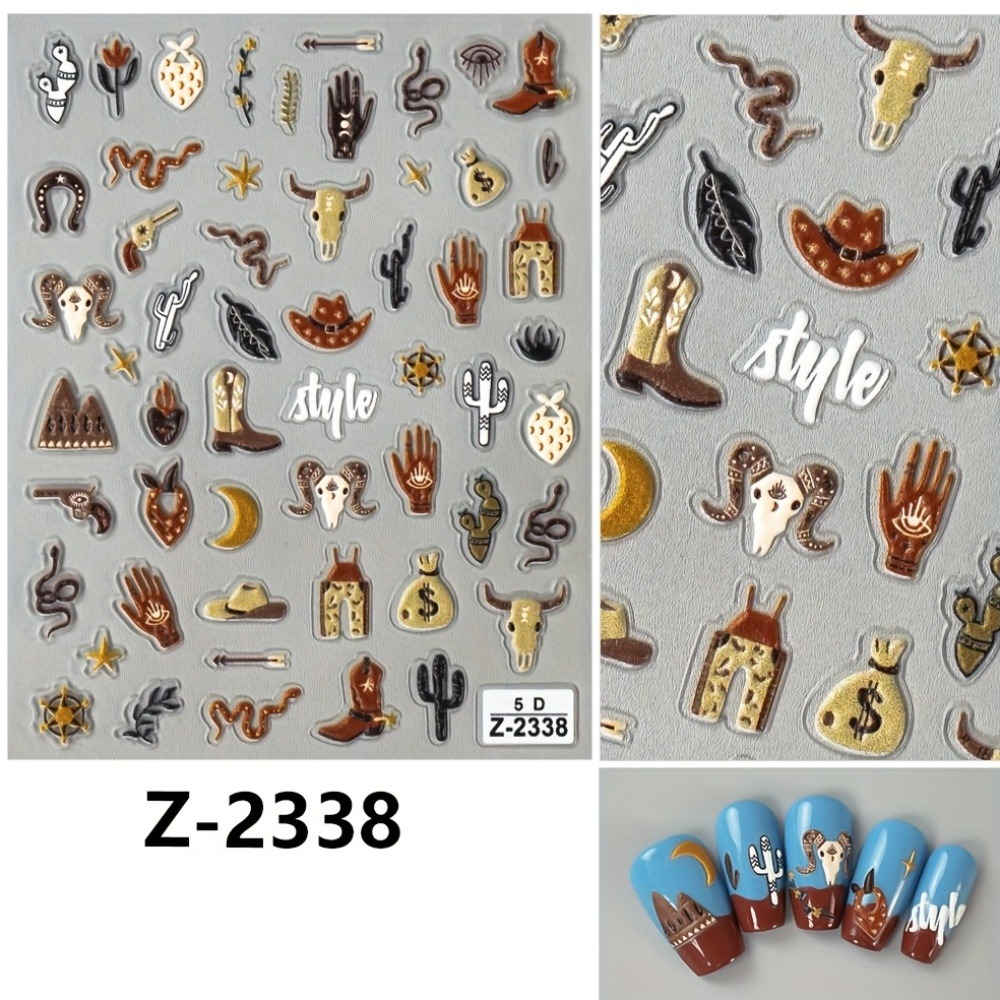5D 3D Rölyef Kahverengi Batı K - Nail Art France incelemesi ve fiyatı