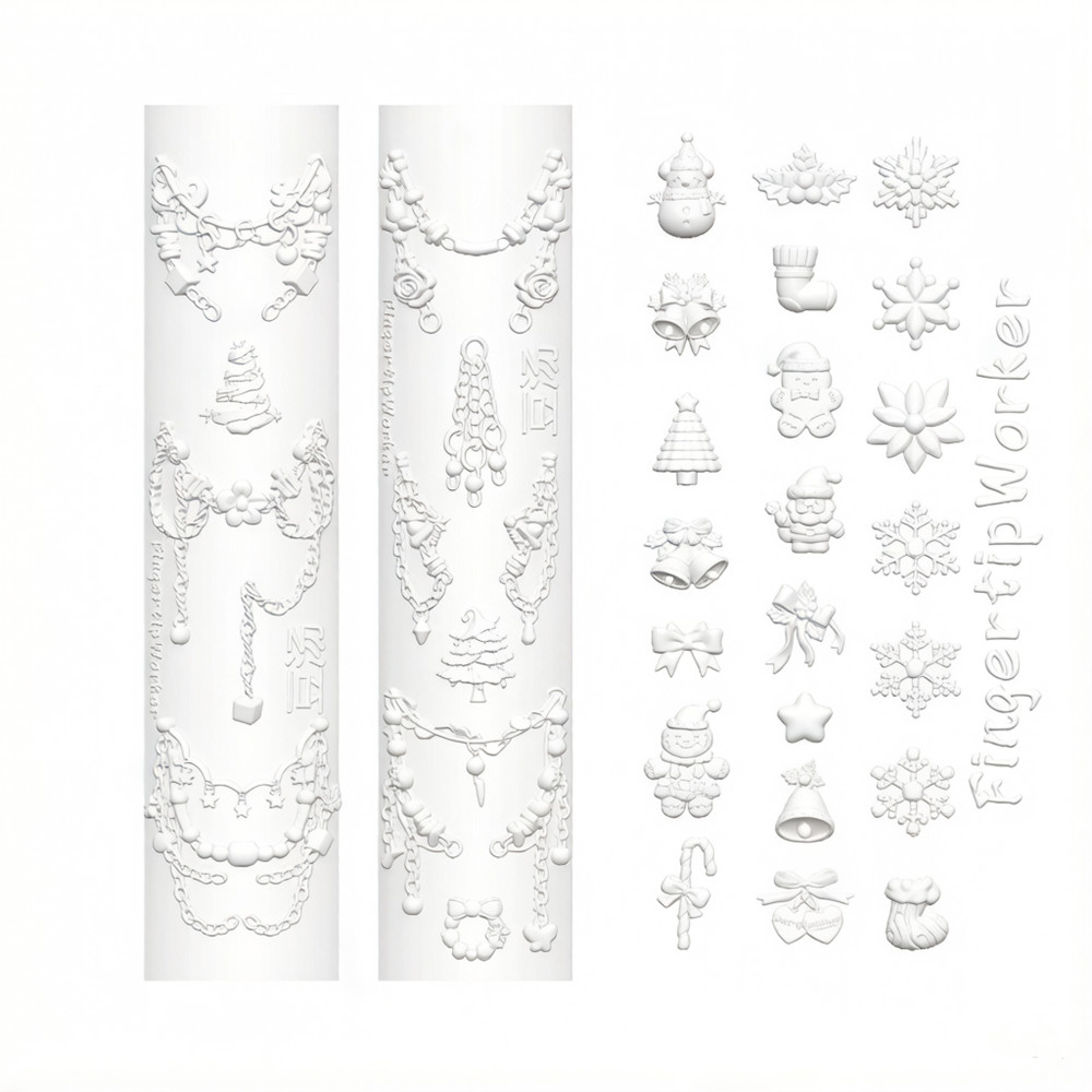 Noel 3D Silikon Kalıp, Tırnak  - Nail Art Xmas Tree incelemesi ve fiyatı
