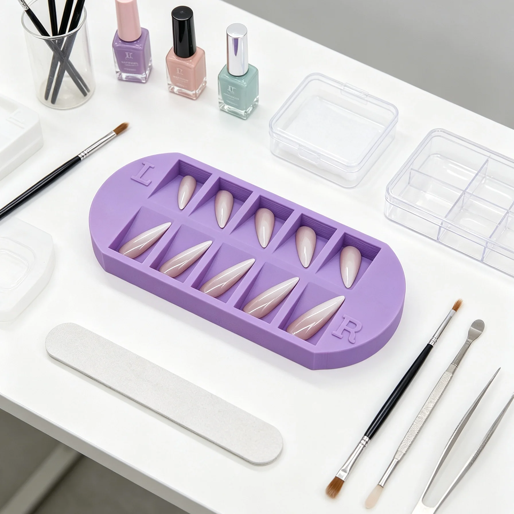 8 Bölmeli Tırnak Ucu Saklama T - Nail Art Simple incelemesi ve fiyatı