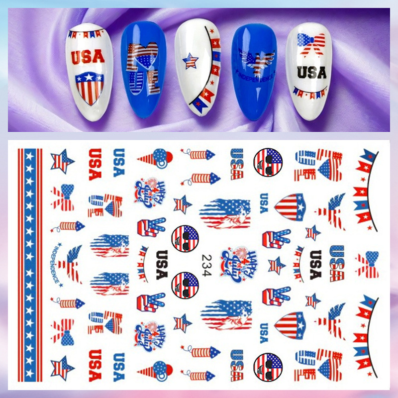 1 Sayfalık 4 Temmuz Tırnak Çık - Nail Art France incelemesi ve fiyatı