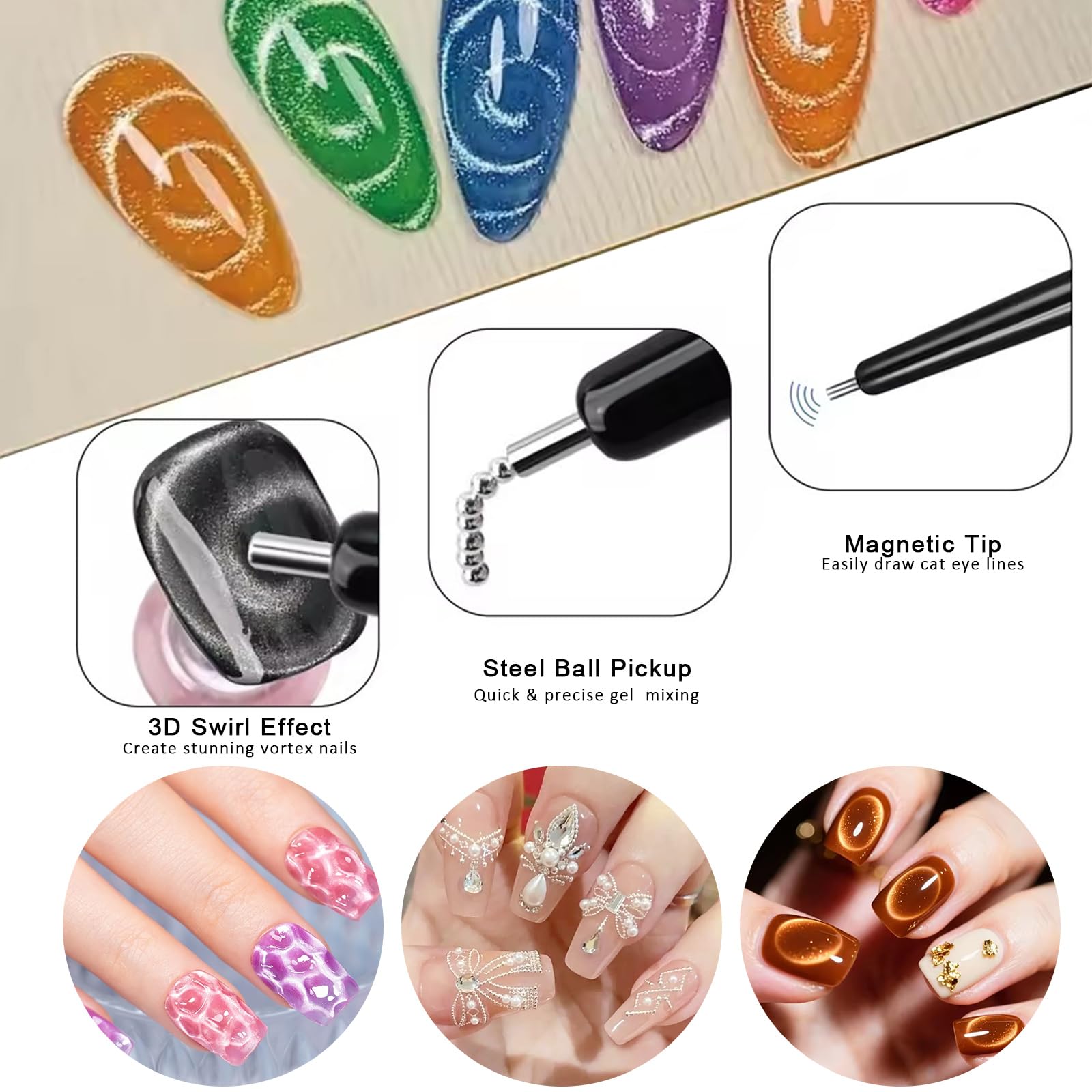 11 Parça Kedi Gözü Tırnak Sana - Nail Art Full Color incelemesi ve fiyatı