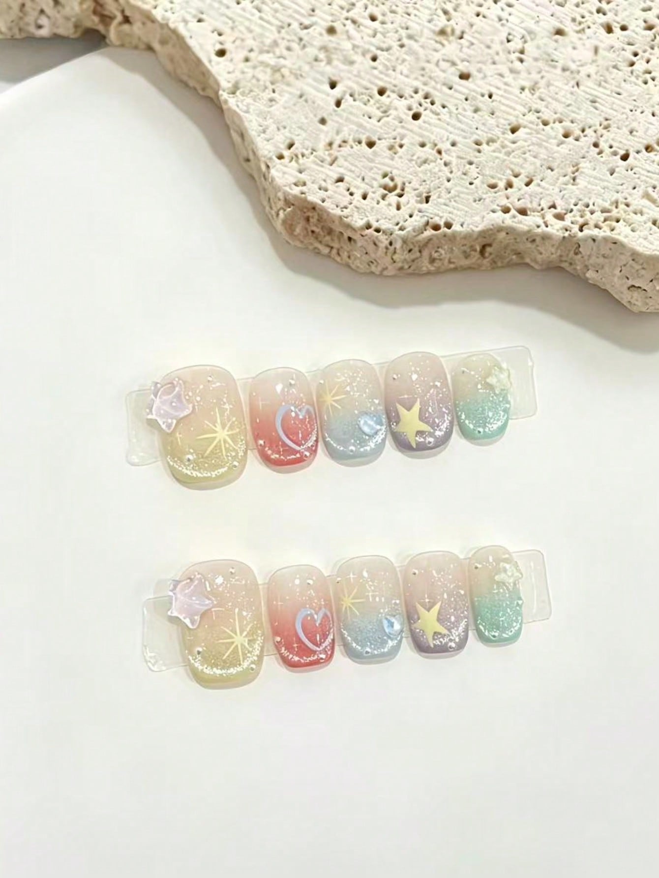 10 Parçalı Makaron Gökkuşağı G - Nail Art Maroon incelemesi ve fiyatı