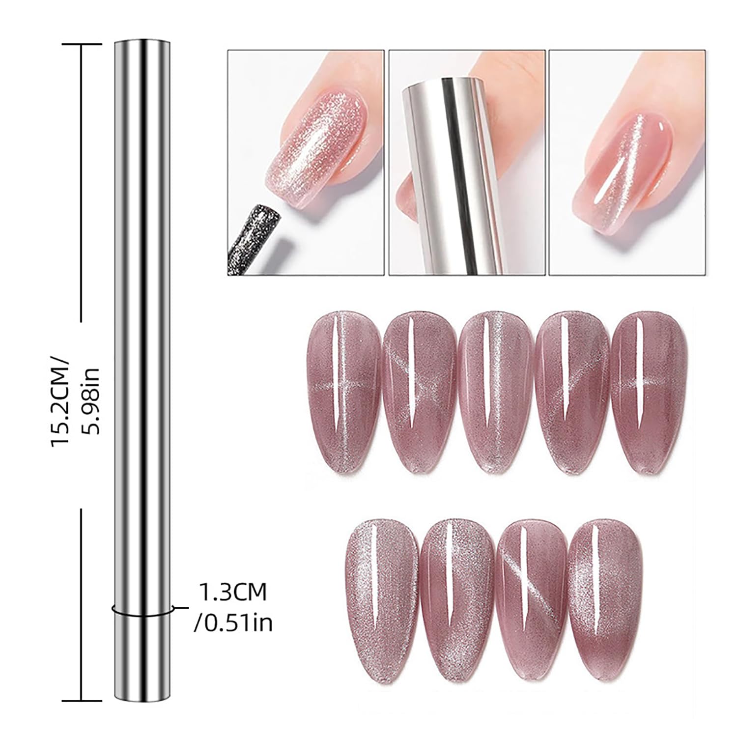 10 Adet Kedi Gözü Mıknatıs Set - Nail Art Full Color incelemesi ve fiyatı