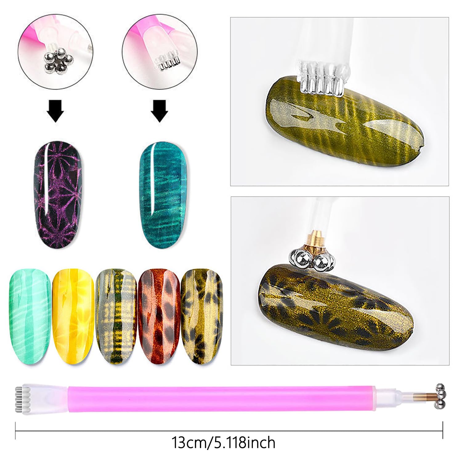 10 Adet Kedi Gözü Mıknatıs Set - Nail Art Full Color incelemesi ve fiyatı