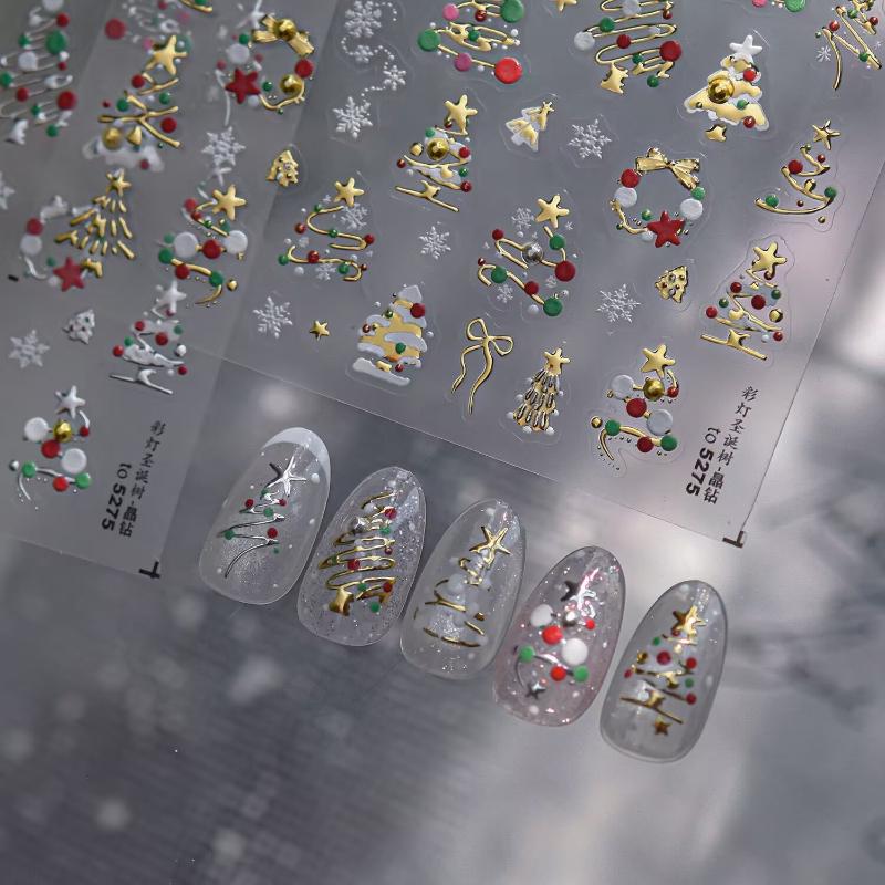 Parlak Altın Noel Ağacı ve Kar - Nail Art Xmas Tree incelemesi ve fiyatı