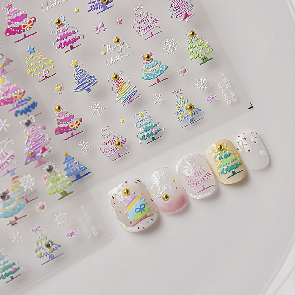 Noel Nail Art Etiketler Çıkart - Nail Art Xmas Tree incelemesi ve fiyatı