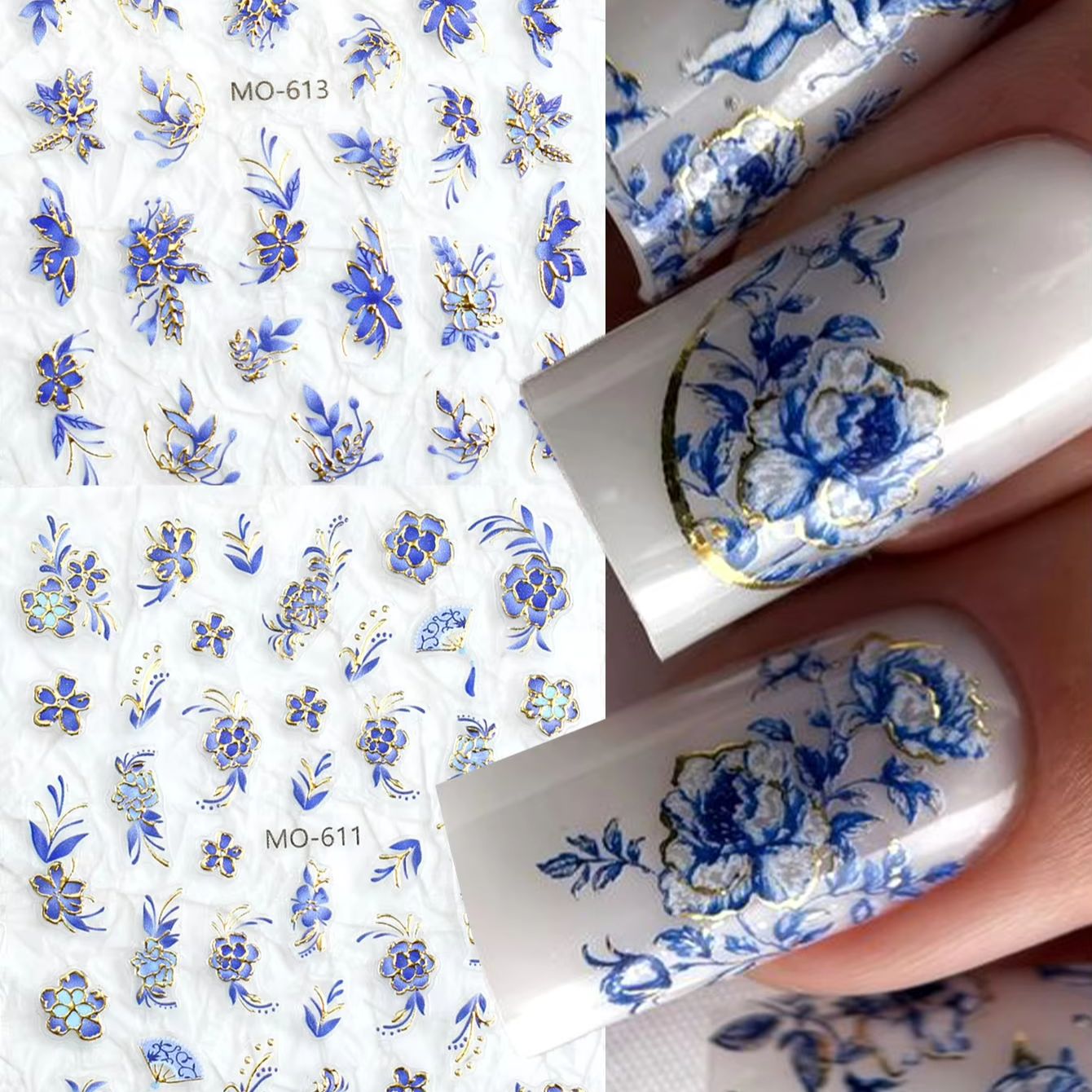 3D Çiçek Tırnak Çıkartmaları - - Nail Art France incelemesi ve fiyatı
